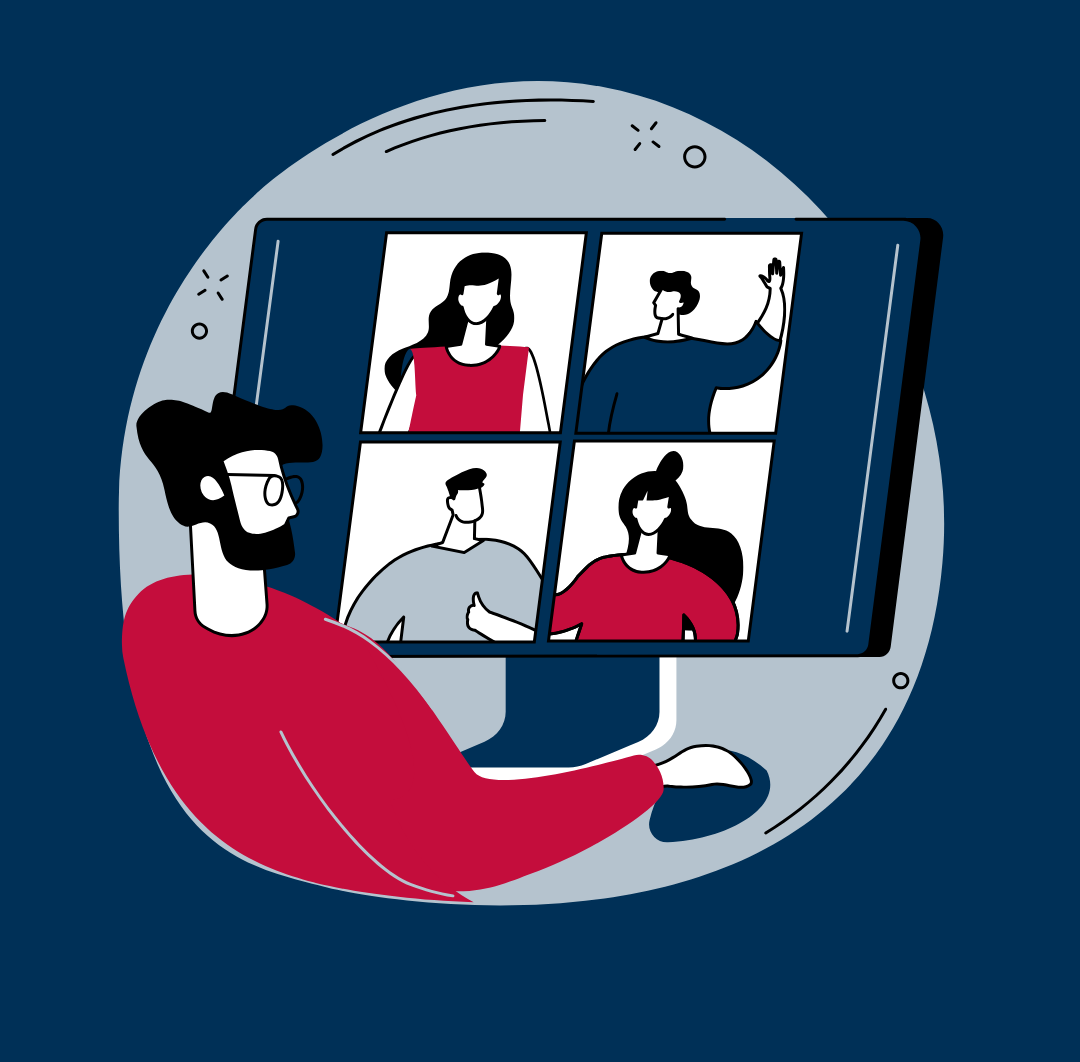AmeriPol-Consultation-illustratedgraphic-man-sitting-infrontof-computer-during-online-meeting