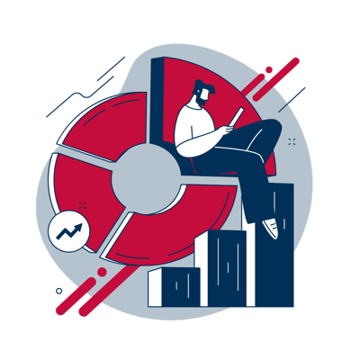 AmeriPol-LetsCot-abstract-illustrationgraphic-man-sitting-on-data-vizualisation