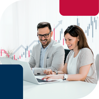 Male-and-female-sitting-infrontof-computer-working-on-project-data-in-the-background